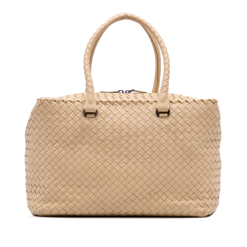 Bottega Veneta Pre-Loved Nappa Intrecciato Brick Tote Bag