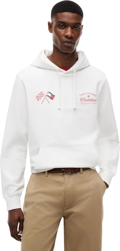 Tommy Hilfiger Unisex Hoodie TH X Cadillac F1 Varsity Graphic in Cotton