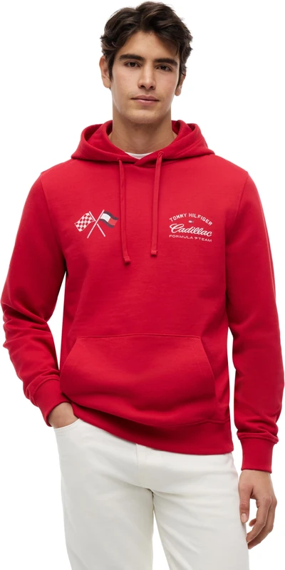 Tommy Hilfiger Unisex Hoodie TH X Cadillac F1 Varsity Graphic in Cotton
