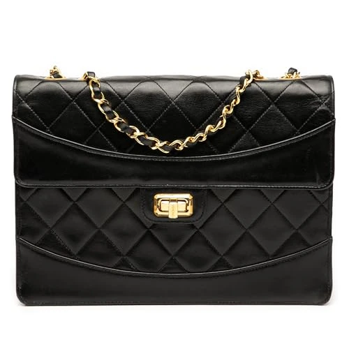Chanel Pre-Loved Medium Quilted Lambskin Mademoiselle Single Flap Shoulder Bag