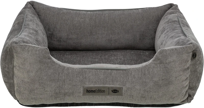 TRIXIE Dog Bed Vital Lennox Chenille, Square, Orthopedic Dog Pillow In Grey, 120×80Cm, Comfortable Dog Bed With Viscoelastic Memory Foam - 371303 - Image 1