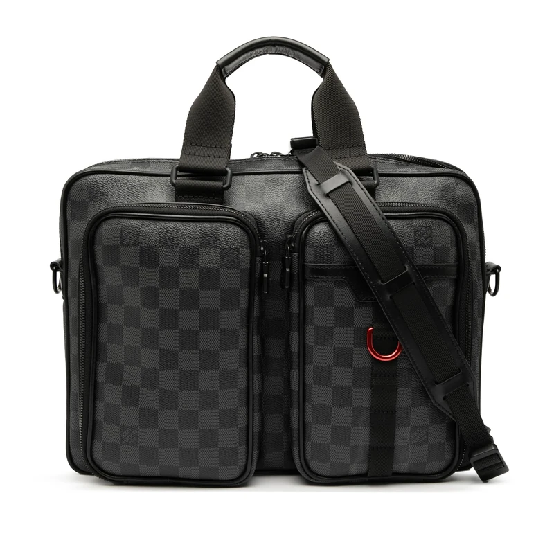 Louis Vuitton Pre-Loved Damier Graphite Utility Business Bag