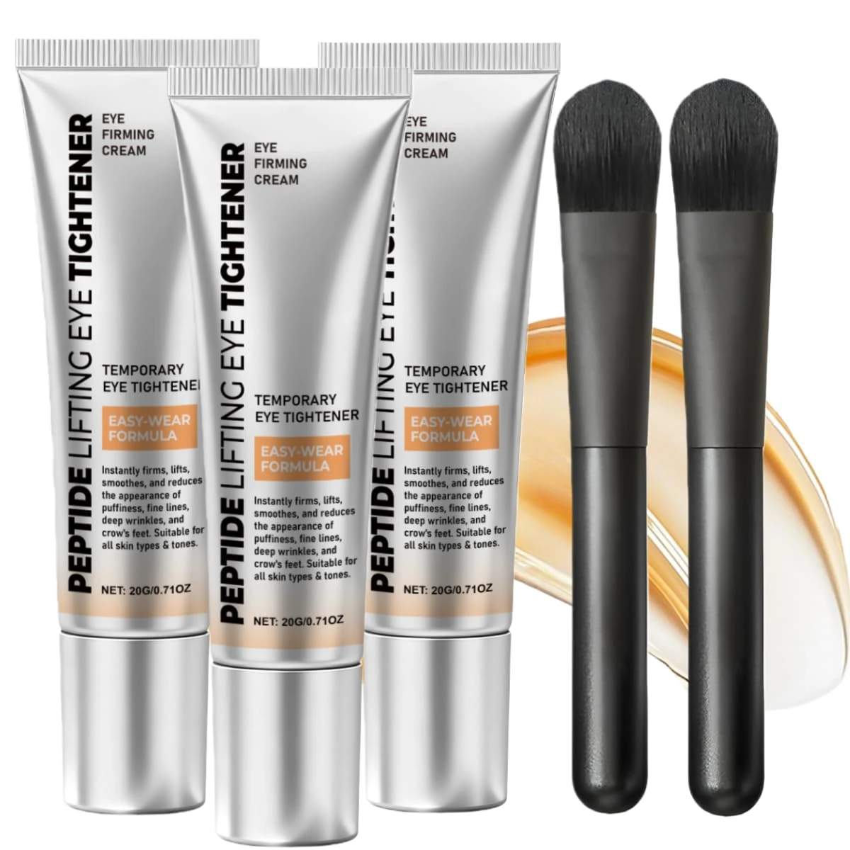 Luxeveria Eye Lifting Cream, Instant Eye Tightener, Instant Tightening Cream, Perfection Eyes Tightener, Hydrating & Moisturizing, Reduces Fine Lines Wrinkles, Dark Circles (3pc, 20g/pc)