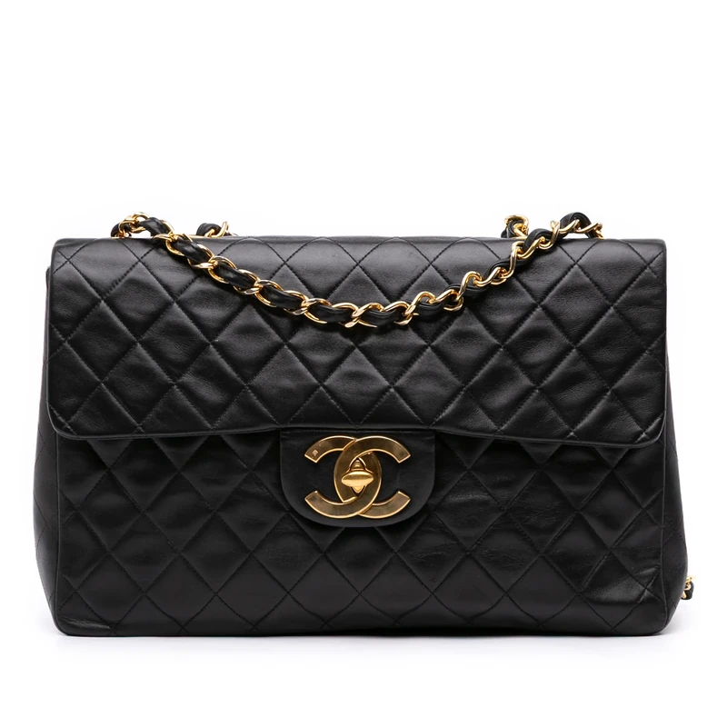 Chanel Pre-Loved Maxi XL Classic Lambskin Single Flap