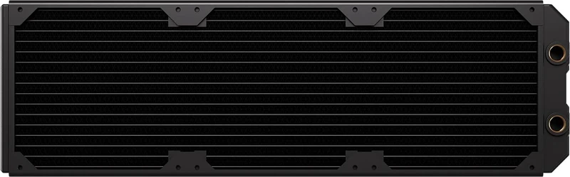CORSAIR Hydro X Series XR5 NEO V2 420mm Custom Cooling Radiator – Compatible with iCUE LINK Fans, 3x140mm Fan Mounts, Screw Protection Plates, G1/4” Threads – Black