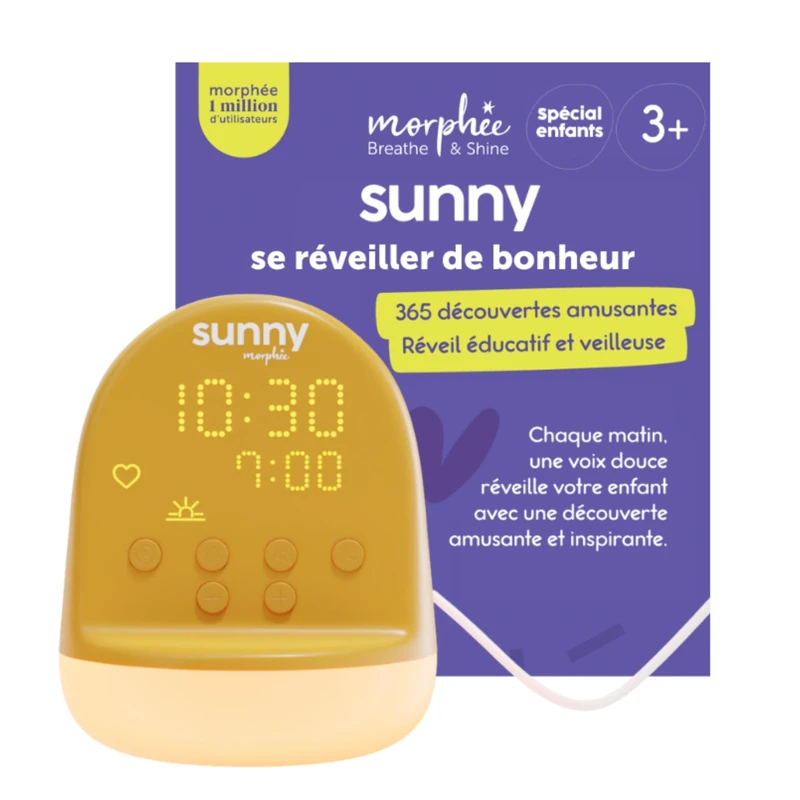 Morphée Sunny | The alarm clock that gives a smile and awakens curiosity