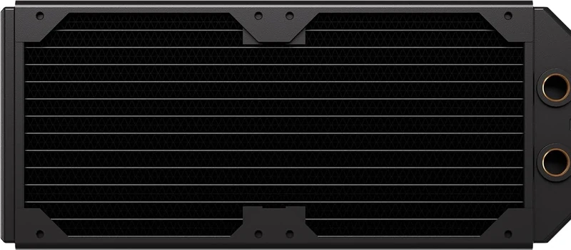 CORSAIR Hydro X Series XR5 NEO V2 240mm Custom Cooling Radiator – Compatible with iCUE LINK Fans, 2x120mm Fan Mounts, Screw Protection Plates, G1/4” Threads – Black