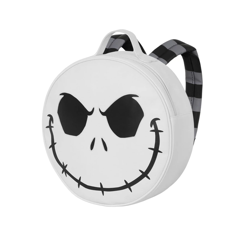 Disney Nightmare Before Christmas Bone-Round Backpack, White