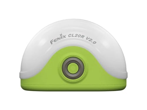 Fenix CL20R V2 Spring Green Camping Lantern | 300 Lumen | 12m Radius |320hrs Max | Multiple Colour Modes - Red, RGB Chase, RGB Flow |Magnetic and Hook mounts| IP65