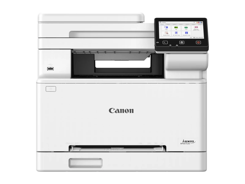 Canon i-SENSYS MF667Cdw Wireless Colour All-in-1 Laser Printer - A4, Print, Copy, Scan, Fax - 21 ppm print speed, LCD Touch Screen - Wi-Fi Connectivity, Scan to Cloud - Office Printer