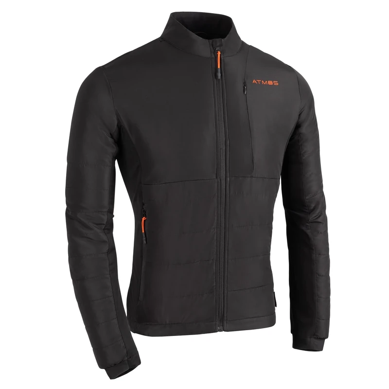 Oxford Unisex ATMOS Thermo Fleece | Fleece-lined Mid-Layer Under Motorcycle Jacket, Black, XXL EU