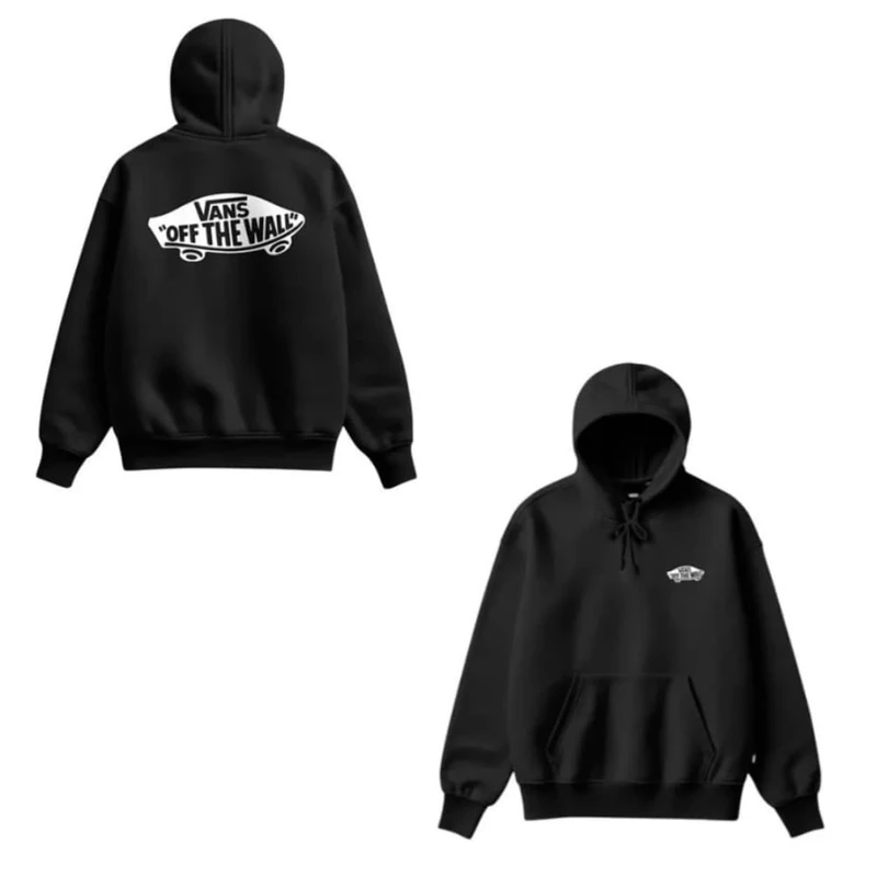Vans Double Standard Pullover, BLACK-WHITE