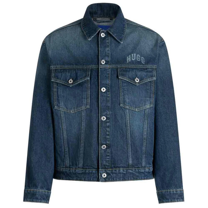 HUGO mens jeans_jacket_l, blue, XXL