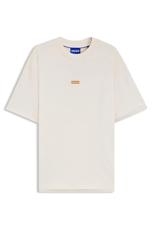 HUGO Loose-fit T-Shirt in Cotton with Rear Logo Artwork