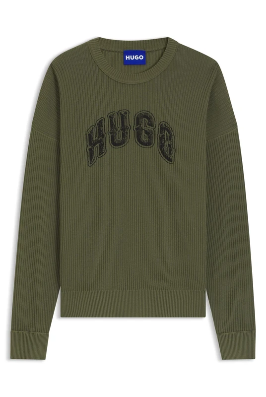 Hugo Showdy 10280204 01 Men's Cotton Knitted Sweater - XXL