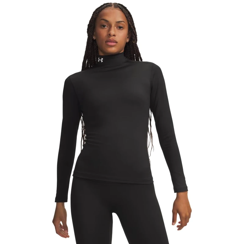 Under Armour Womens ColdGear Mock T-Shirt Black XXL
