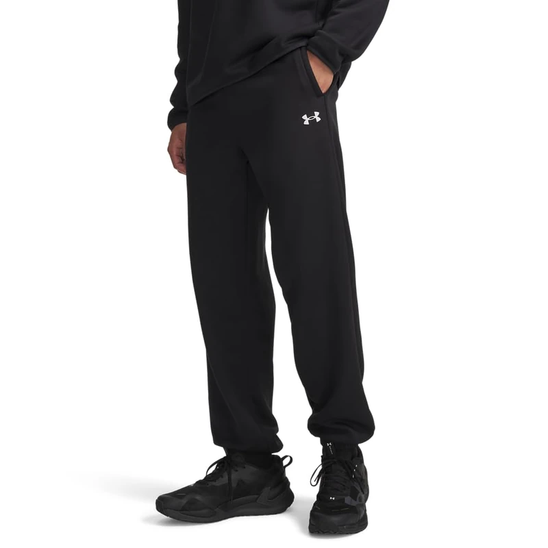 UA Armour Fleece Joggers Black/White