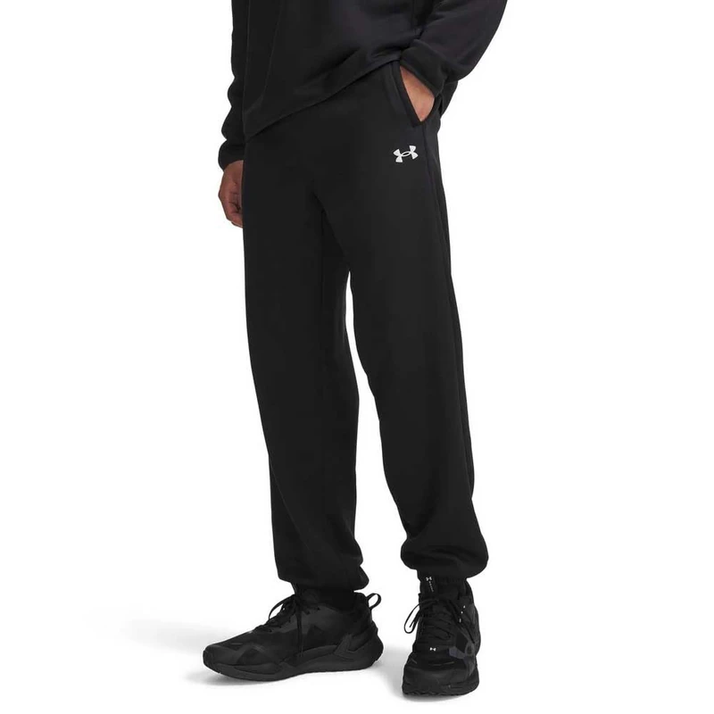 UA Armour Fleece Joggers Black/White