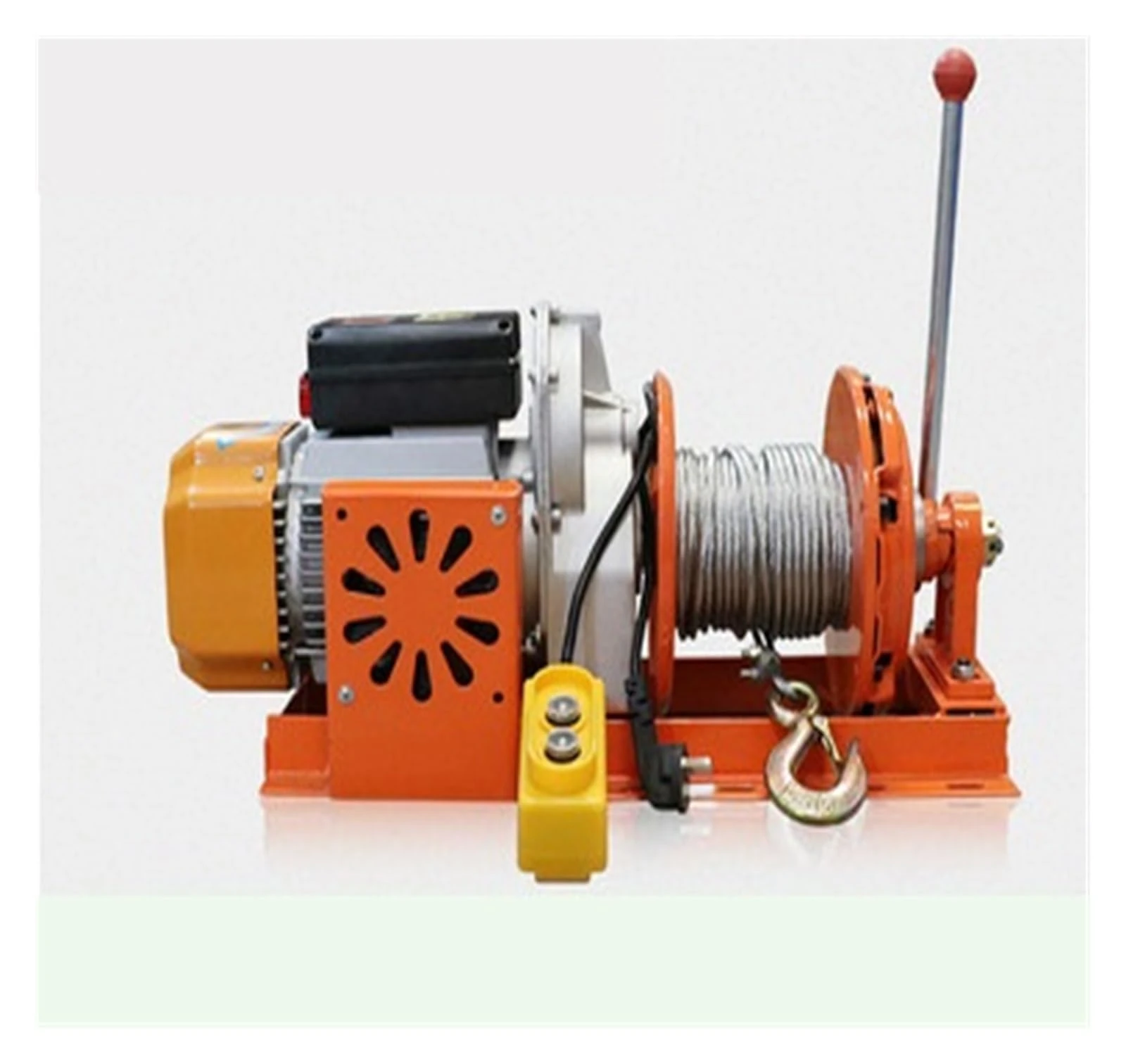 GLETSF Electric Winch, 500Kg 30M Electric Cable Hoist,Lifting Wire Hanging Crane Tool Electric Workshop Power Gantry Hoist Winch Lifting,For Garage, Warehouses, Factories-1-500kg 30m