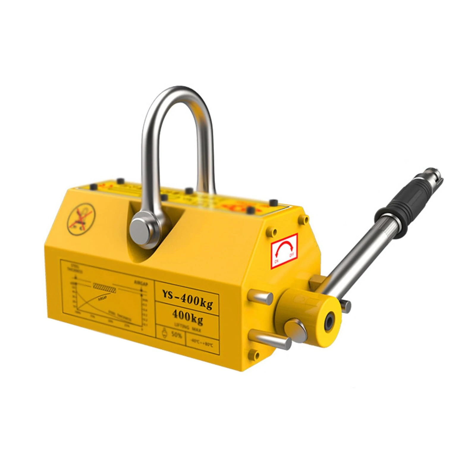 GLETSF Magnetic Lifter, Lifting Magnet,Permanent Lift Magnets, With Release, Heavy Duty Magnet For Shop Crane, Block, Board-400kg/880lbs