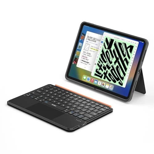 WIWU Keyboard Case for iPad Pro 11 Inch M4/M5 2024/2025 3 in 1 Magnetic Detachable Keyboard Stand Backlit with Touchpad (BLACK, iPad Pro 11"(M4/M5 2024/2025))