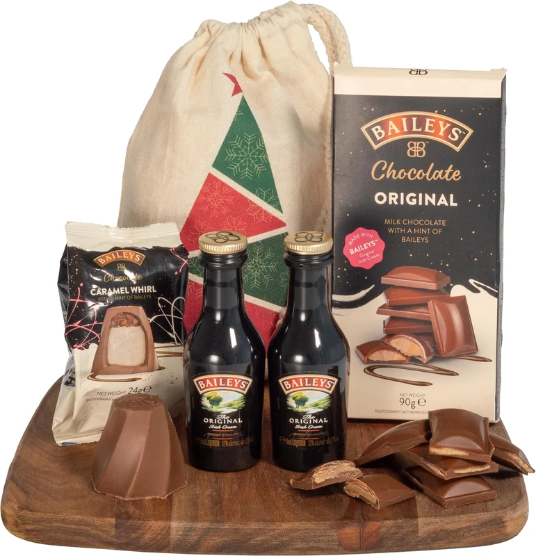 InterHamper | Baileys Gift Set Mini Treat presented in a Christmas Sack