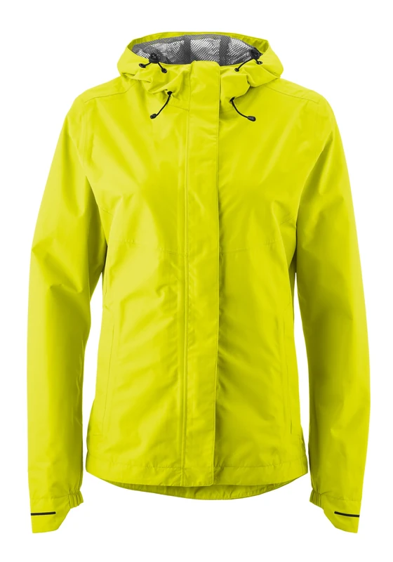 Gonso Save Jacket Essential W, women's cycling jacket, waterproof rain jacket, waterproof up to 10,000 mm & windproof, 2-ply laminate & taped seams, wide fit, PFC-free