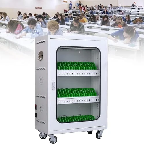 FHSLKXIM Lockable Mobile Phone Charging Station,12-Port,Convenient & Tidy Mobile Device Charging Cabinet For Offices,Schools,And Public Spaces,60 Emplacements