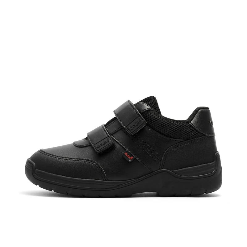 Kickers Boy's Stomper Twin Vel Multi Active Shoe, Black, 12.5 UK