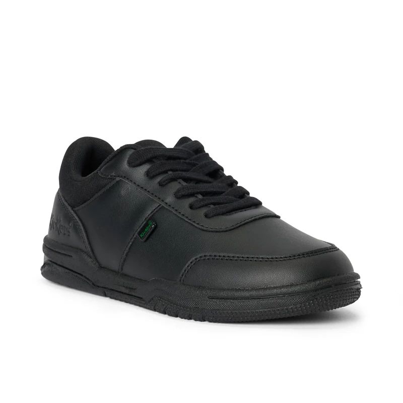 Kickers Unisex Mervan School Shoes, Lace-Up, Black, 3