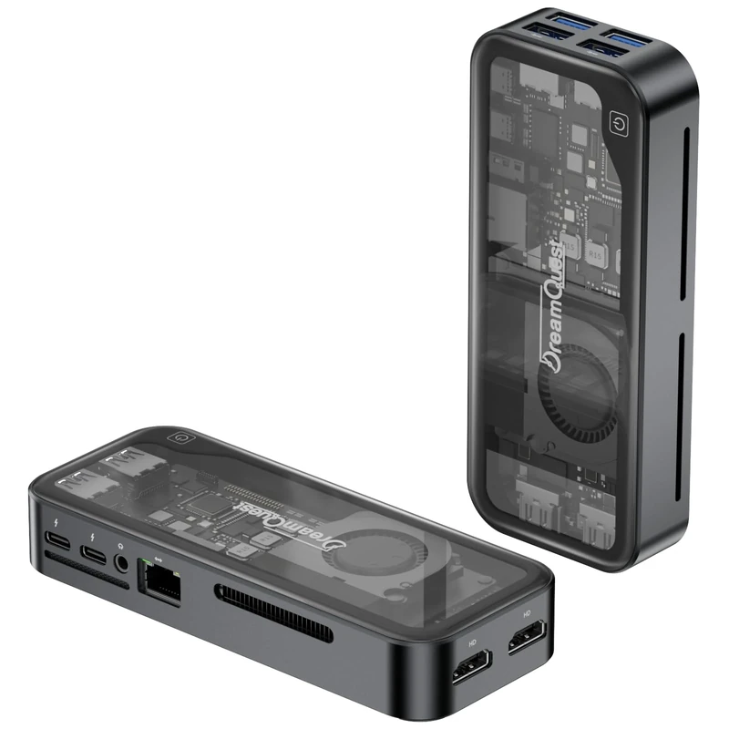 DreamQuest Mini PC Linux Preinstalled, Intel N95 (up to 3.4GHz) Mini Desktop Stick Computer 12GB RAM 512GB M.2 SSD with Dual Type-C/HDMI Port, USB3.2,WIFI 6 & LAN, Bluetooth 5.3 for Home/Office