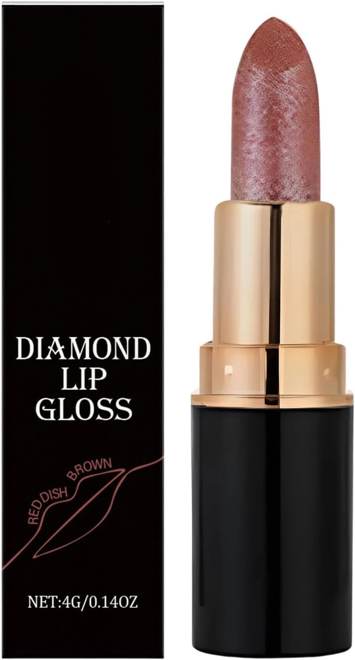 Lip Makeup Glitter Women Lipstick, Lip Balm Shimmer Makeup Lipstick, Long Lasting Waterproof Cosmetics, for Wedding Party Banquet Social