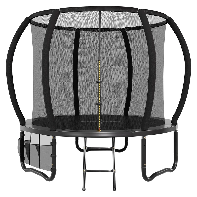 JUMMICO 6/8/10/12ft Outdoor Trampoline with Safety Enclosure Net - Complete Outdoor Garden Trampoline for Kids & Adults Spring Tool Home Fitness Family Play Equipment