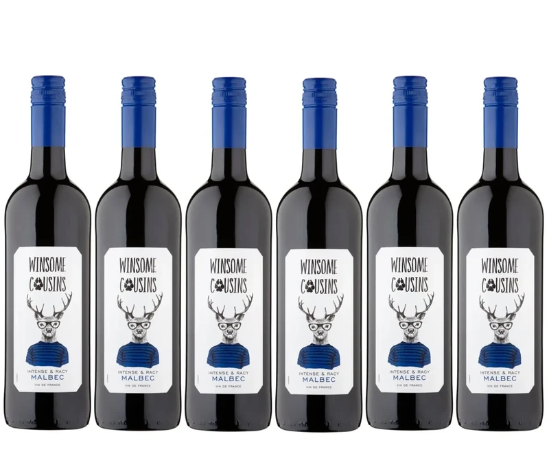 Winsome Cousins - Red Wine, Malbec (6 x 0,75 L)