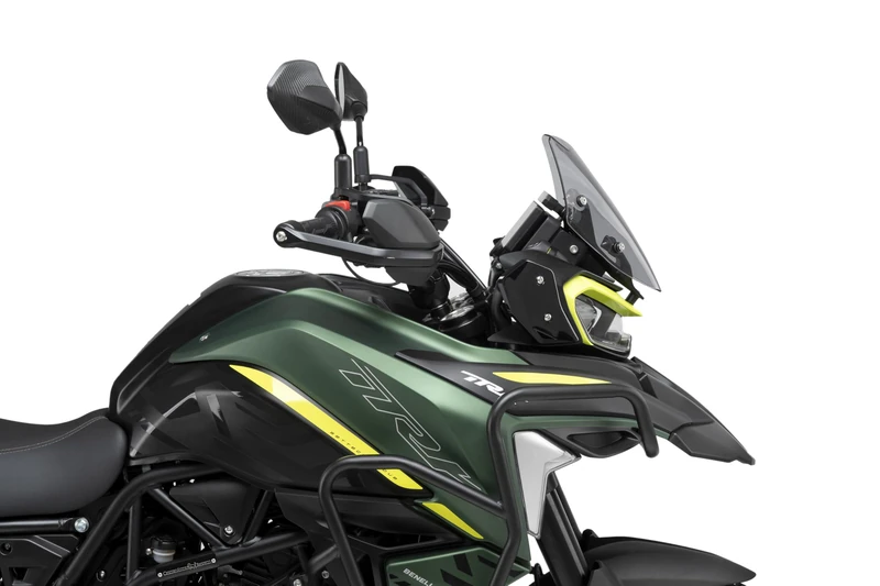 Puig 22584H Sport Windscreen made of acrylic with aerodynamic design, rounded safety edges, and elegant finish to enhance protection, visibility, and the sporty look of your motorcycle, Light Smoke - Image 1