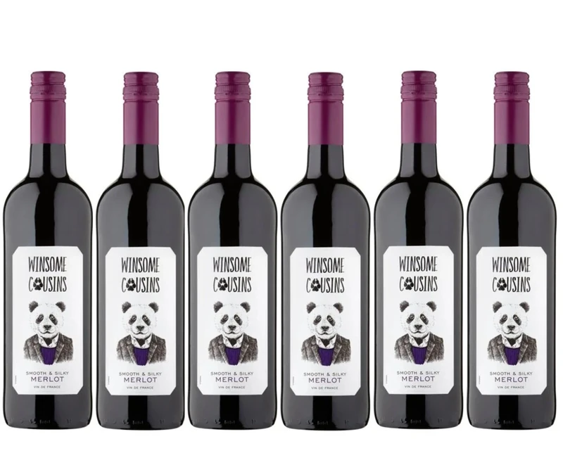 Winsome Cousins - Red Wine, Merlot (6 x 0,75 L)