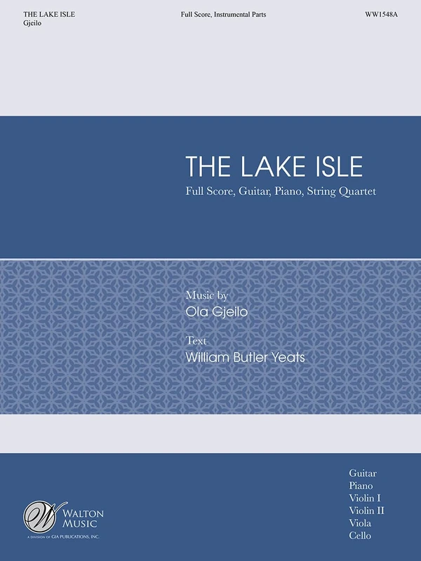 The Lake Isle. Mixed Choir And Ensemble. Set