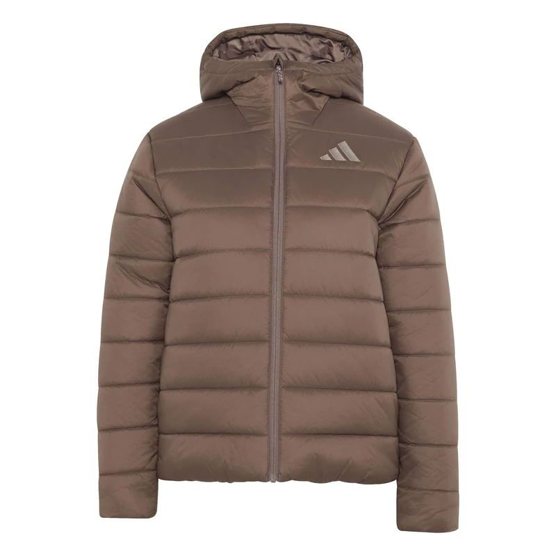 adidas Women's Terrex Multi Essentials Climawarm Insulated Hooded Coat, earth strata, XS
