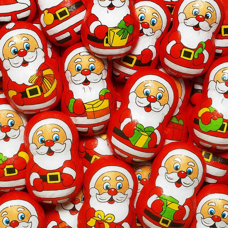 Happy Christmas Milk chocolate Neapolitans 25 nos Ideal for Xmas Hunt,Kids Gift (Xmas Santa- 24)