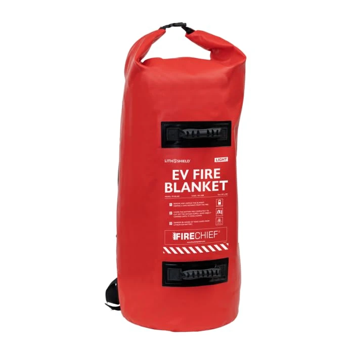 Firechief LithShield Light EV Battery Fire Blanket 6 x 8m (FEVBL608) | Large Lithium-Ion EV Fire Blanket | Withstands Up to 1200°C | High-Performance Fibreglass & Polymer | Includes Storage Bag