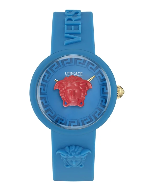Versace Unisex Kid's Analogue Swiss Quartz Watch with Silicone Strap VE9200125