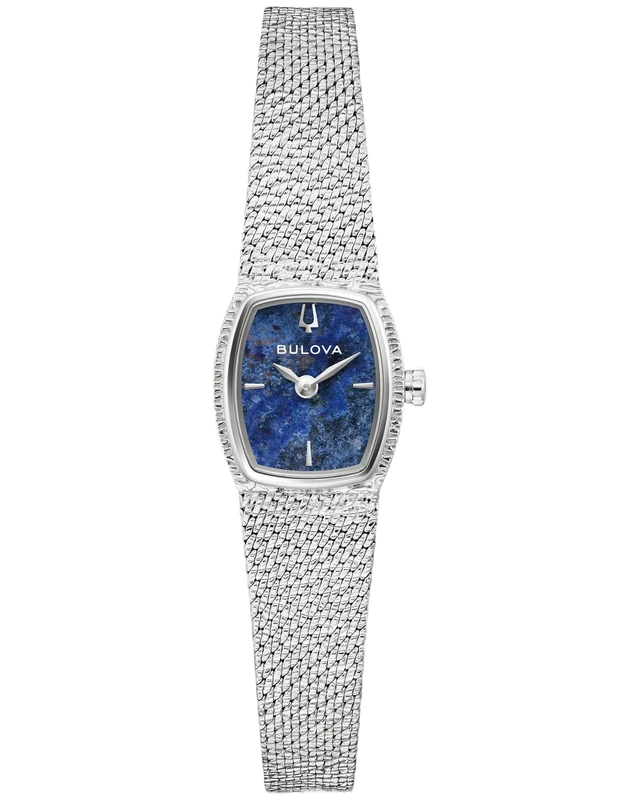 Bulova 96L343 Women's Blue Sodalite Quartz Watch - Silver