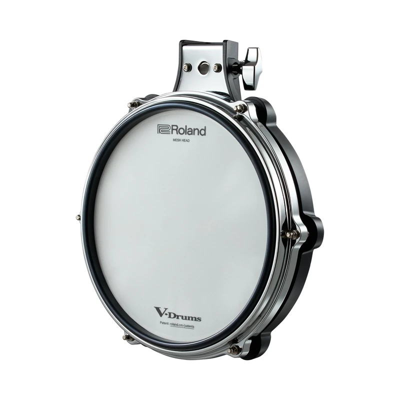 Roland PD-10P V-Pad | 10-inch Premium V-Pad | Next-Generation Feel & Enhanced Playability | Triple Piezo Sensor | Hard Rubber Rim & Revised Hoop Design | Compatible with a Wide Range of Roland V-Drums