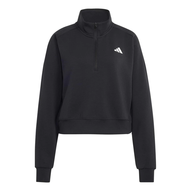 adidas Women's Climacool Tennis Half-Zip Coat, black, XL