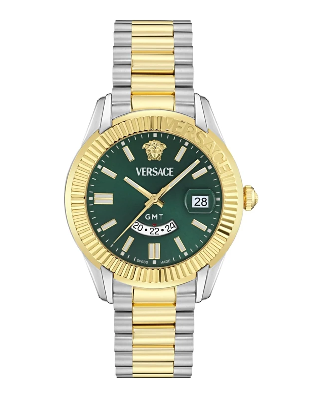 Versace Men's Analogue Swiss Quartz Watch with Stainless Steel Strap VE0U00225