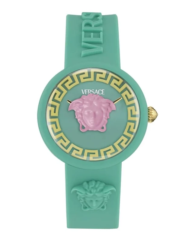 Versace Unisex Kid's Analogue Swiss Quartz Watch with Silicone Strap VE9200225