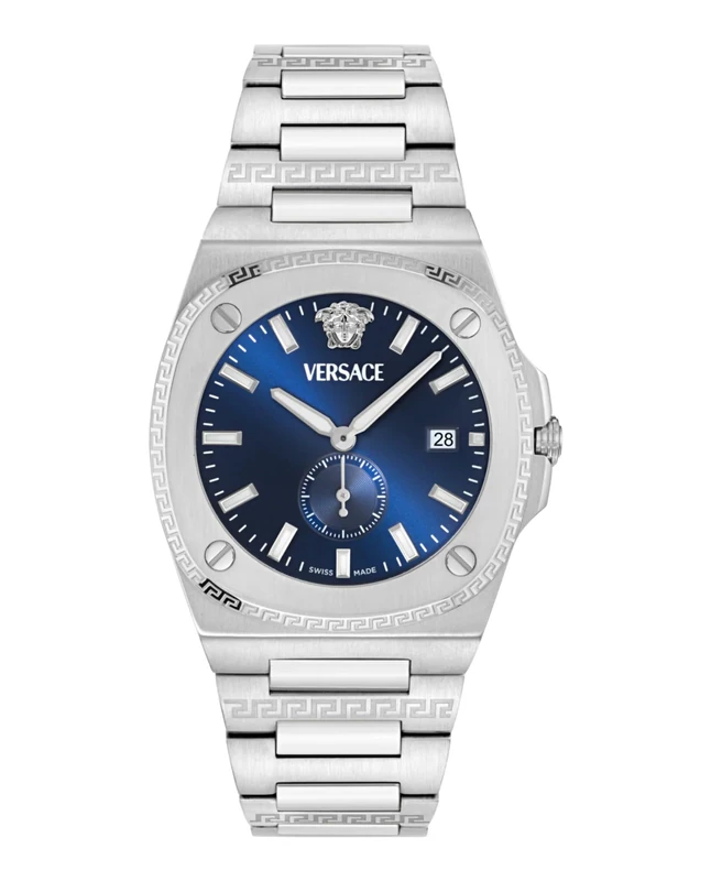 Versace Men's Analogue Swiss Quartz Watch with Stainless Steel Strap VE0V00225
