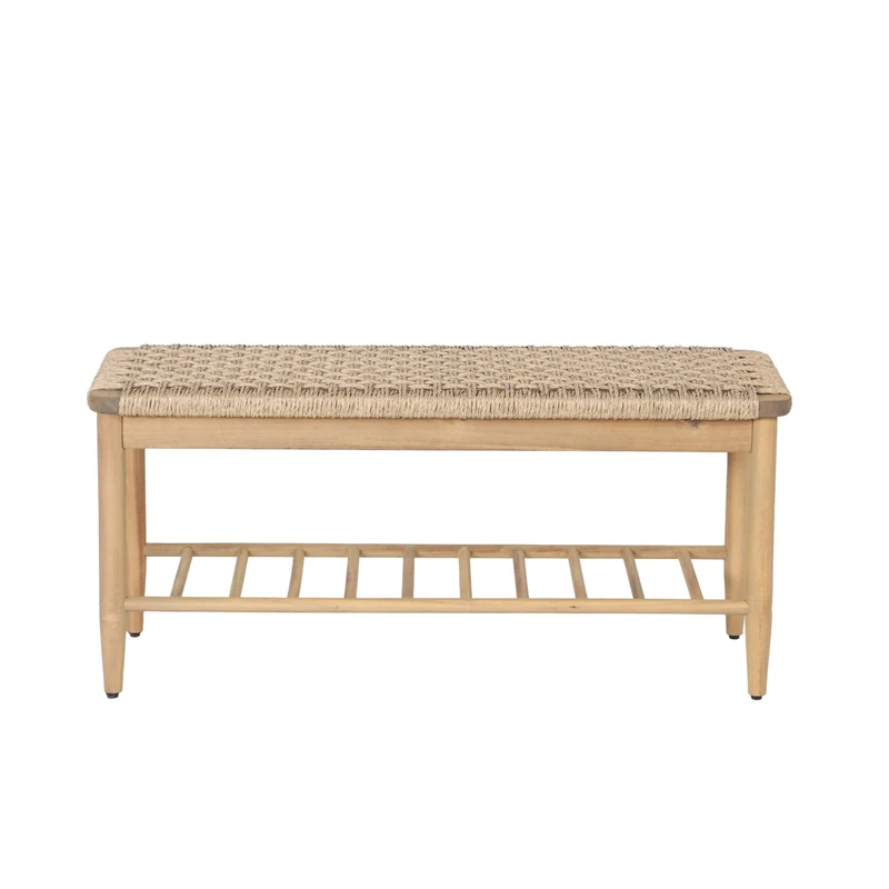 BAÏTA HIVA wicker bench - Image 1