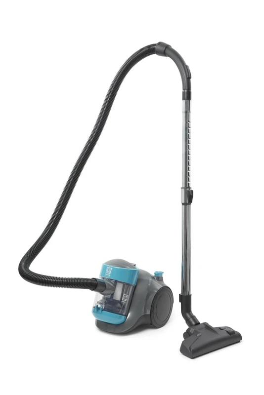 PIFCO Bagless Cylinder Vacuum Cleaner, 700W, 2L Dust Tank, 5m Cable, HEPA Filter, Grey/Blue