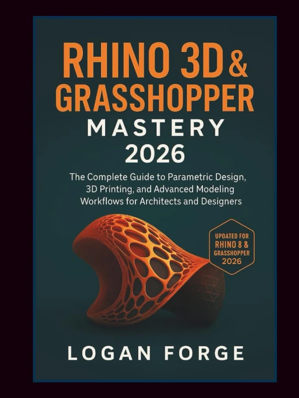 Rhino 3D & Grasshopper Mastery 2026: The Complete Guide to Parametric Design, 3D Printing, and Advanced Modeling Workflows for Architects and Designers (The Complete CAD Learning Series) - Image 1